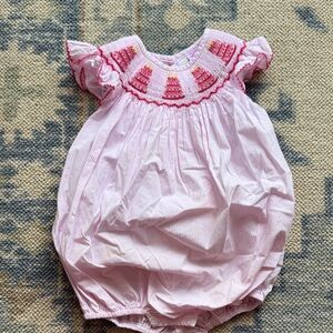 Poppy Kids Co smocked birthday bubble